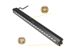 HEXCORE Universal 20" Straight LED Light Bar, Flood Beam with Amber & White Position Light | STL20LB
