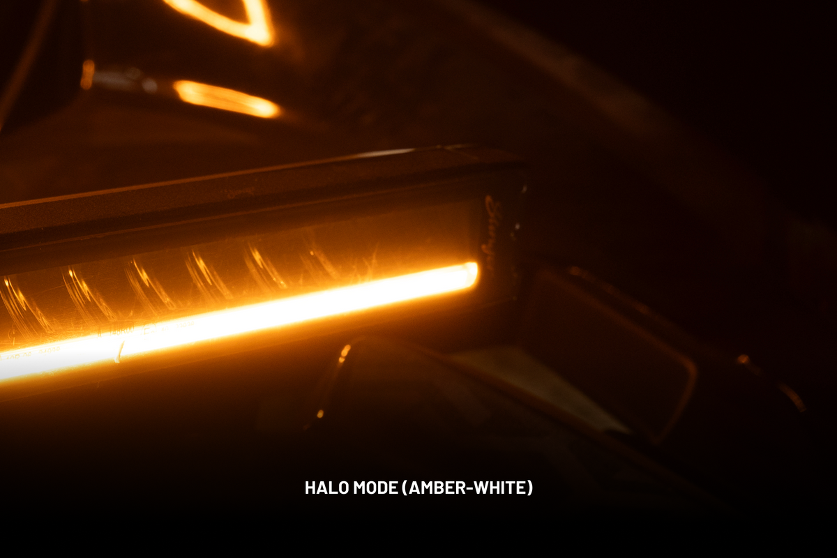 HEXCORE Universal 20" Straight LED Light Bar, Flood Beam with Amber & White Position Light | STL20LB