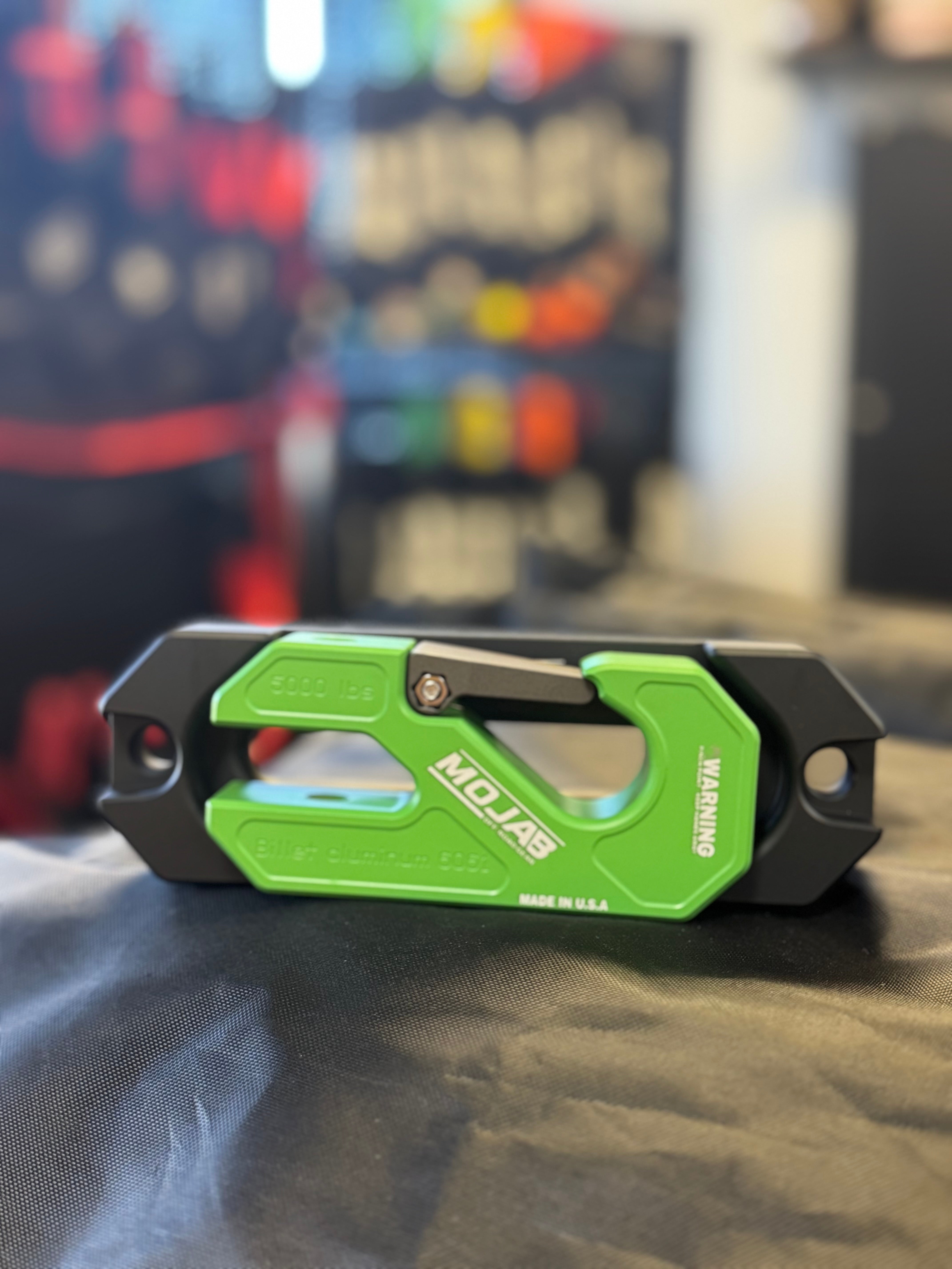 Photo of Side By Side / UTV Aluminum Recessed Winch Shackle with Fairlead Kit, closed latch (LIFE TIME WARRANTY*) by MOJAB OFFROAD - Premium Winches & Winch Mounts for UTVs / Side by Sides