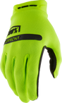 100% Ridecamp Riding Gloves - Fluorescent Yellow, 2XL