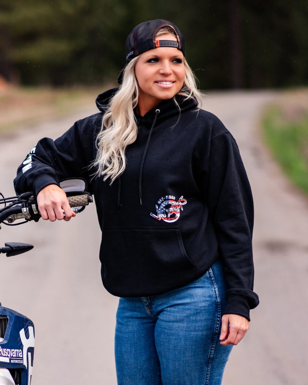 Photo of America Unisex Pullover Hoodie by OFF-ROAD VIXENS CLOTHING CO. - Premium Apparel & Accessories for UTVs / Side by Sides