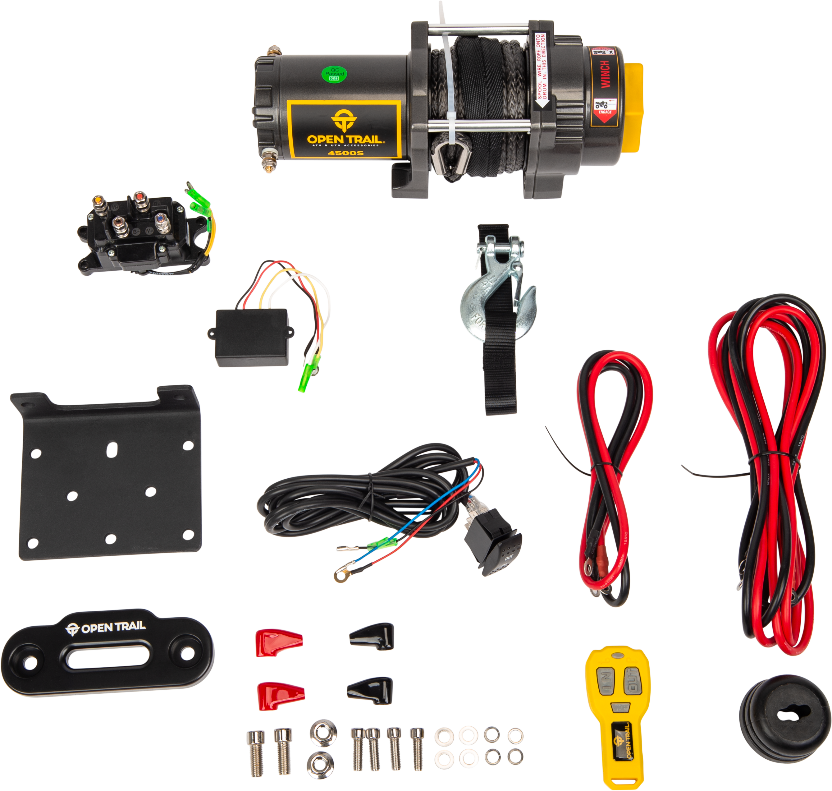 Photo of 4500lb Winch Synthetic Rope for Off-Road Vehicles Including Honda and Can-Am by OPEN TRAIL - Premium Winch for UTVs / Side by Sides