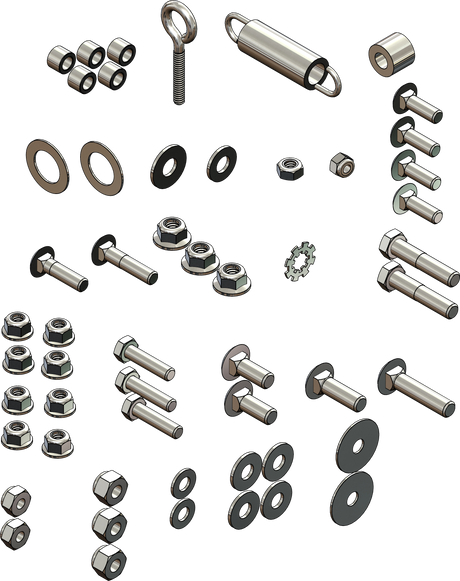 Photo of MAN LIFT KIT RPL HARDWARE KIT by KFI - Premium Snow Plows & Mounts for UTVs / Side by Sides