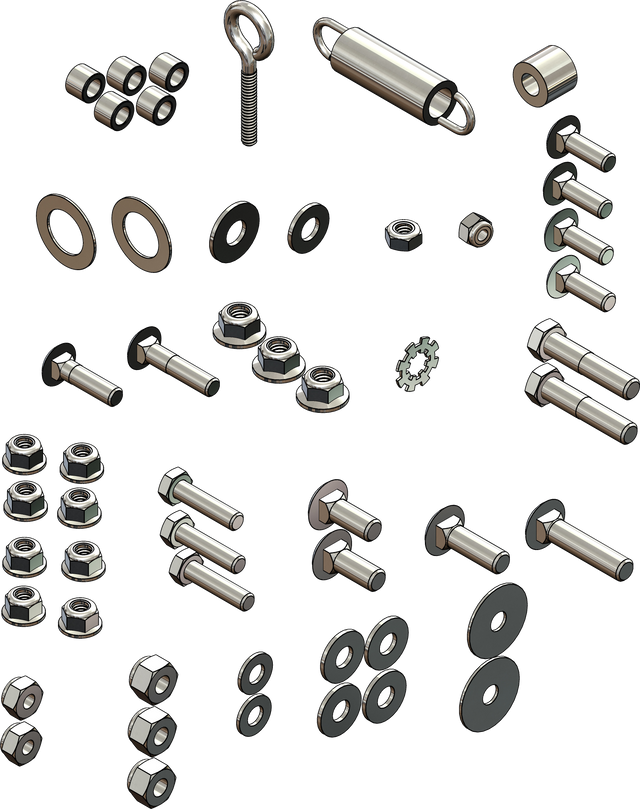 Photo of KFI MAN LIFT KIT RPL HARDWARE KIT by KFI - Premium Snow Plows & Mounts for UTVs / Side by Sides
