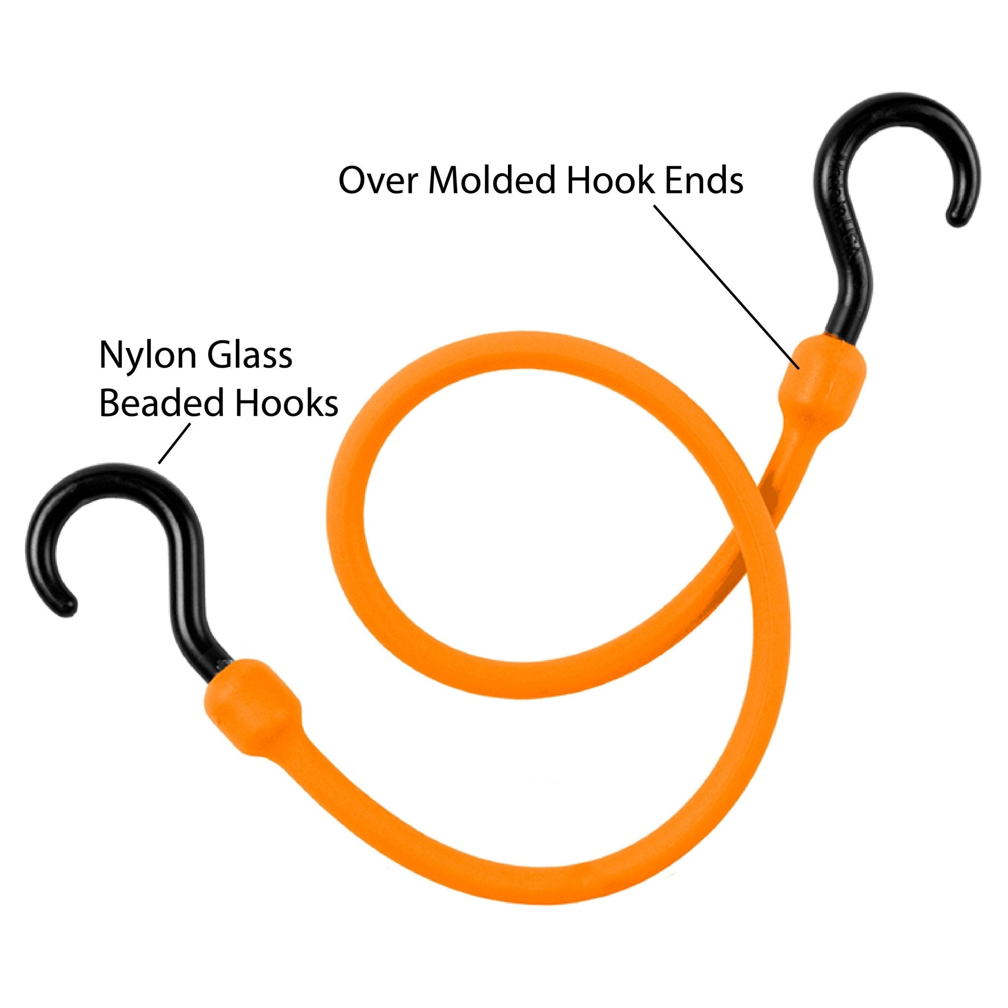 Photo of 24" Heavy Duty Poly Bungee Cord 4 Pack by ShockStrap - Premium for UTVs / Side by Sides