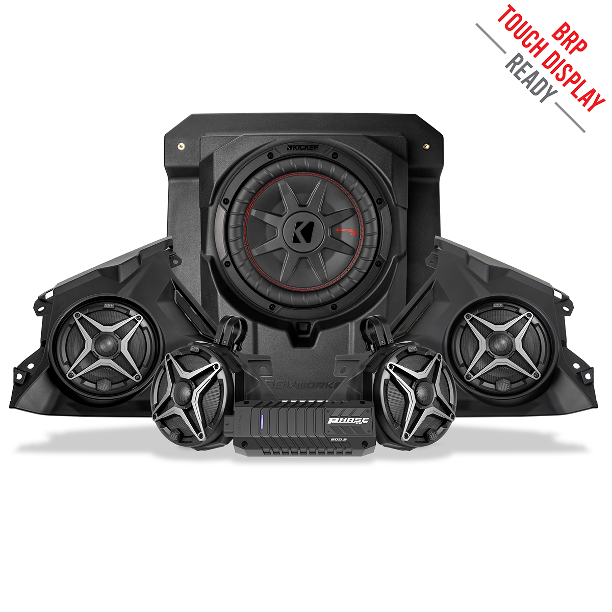 Photo of SSV Works - 2024-2026 Can-AmÂ® Maverick R, Phase-4 A-Spec 800watt 5-Speaker System by SSV Works - Premium for UTVs / Side by Sides