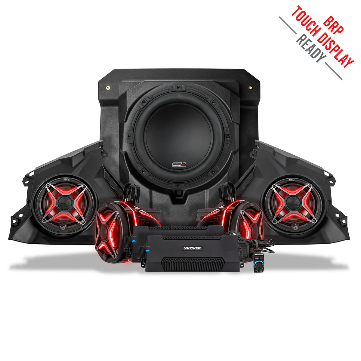 Photo of SSV Works - 2024-2025 Can-AmÂ® Maverick R, Phase-4 V-Spec 1650watt 5-Speaker System by SSV Works - Premium for UTVs / Side by Sides