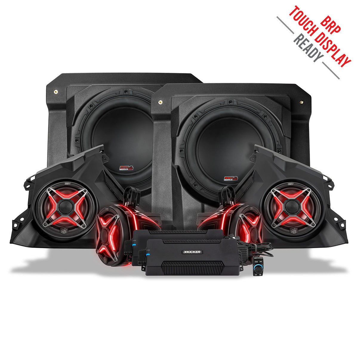 Photo of SSV Works - 2024-2025 Can-AmÂ® Maverick R, Phase-5 V-Spec 1650watt 6-Speaker System by SSV Works - Premium for UTVs / Side by Sides