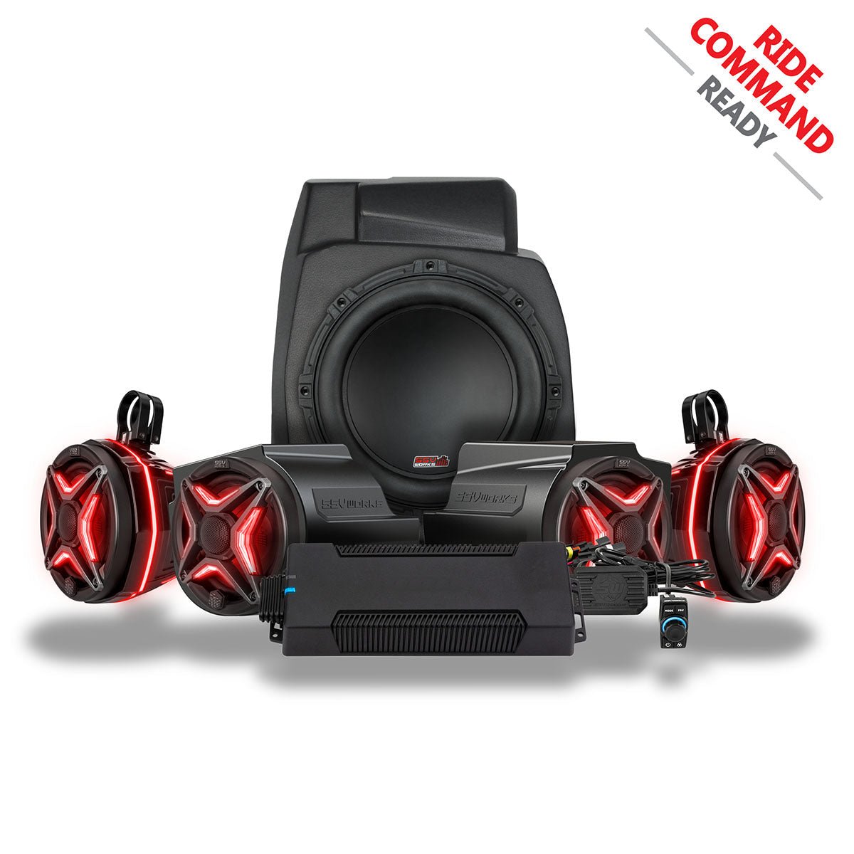 Photo of SSV Works - 2020-2024 PolarisÂ® RZR PRO Series Phase-5 V-Spec 6-Speaker 1400watt System for Ride Command by SSV Works - Premium for UTVs / Side by Sides
