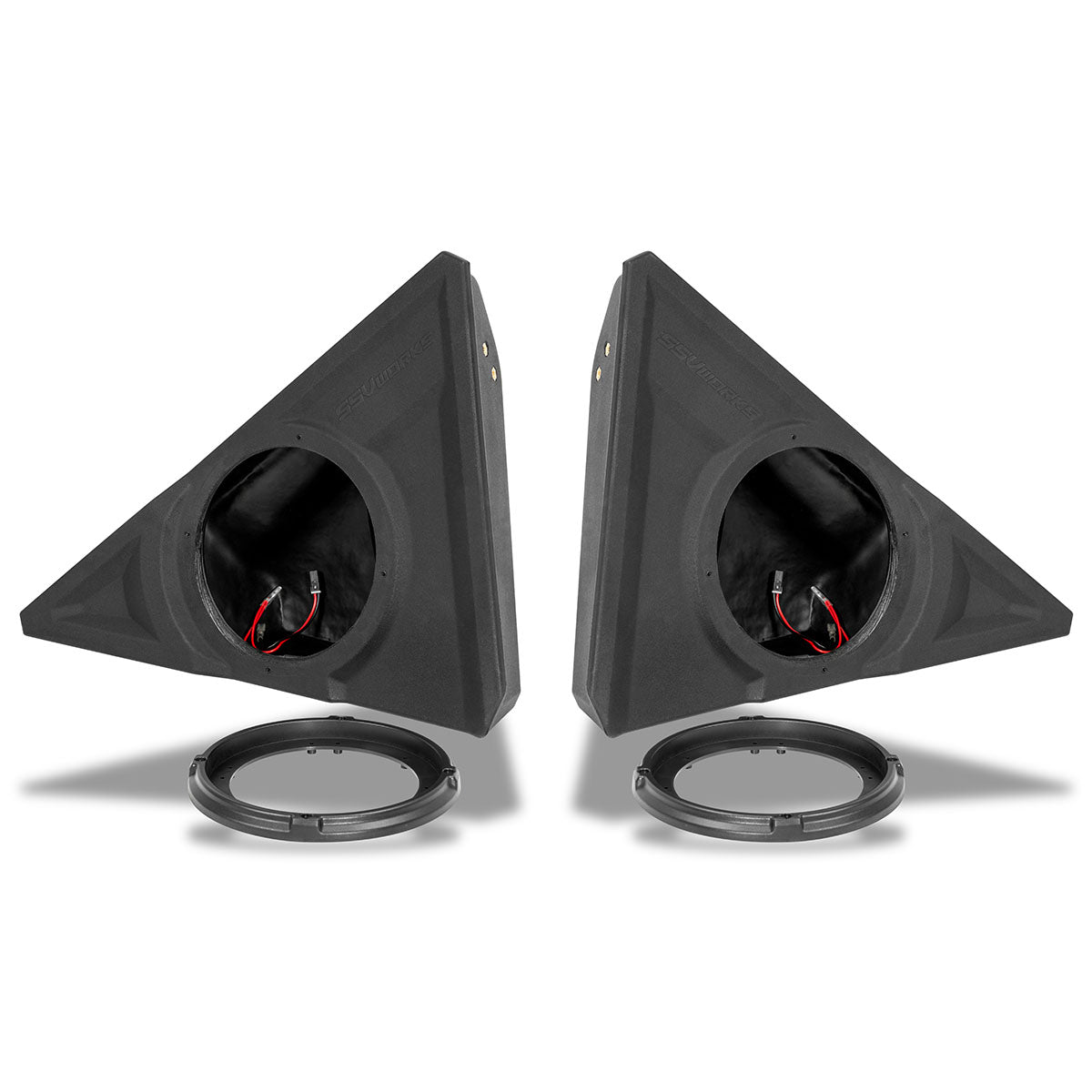 Photo of SSV Works - 2015-2025 PolarisÂ® Slingshot Front Speaker Pods for 8" or 6.5" Speakers by SSV Works - Premium for UTVs / Side by Sides