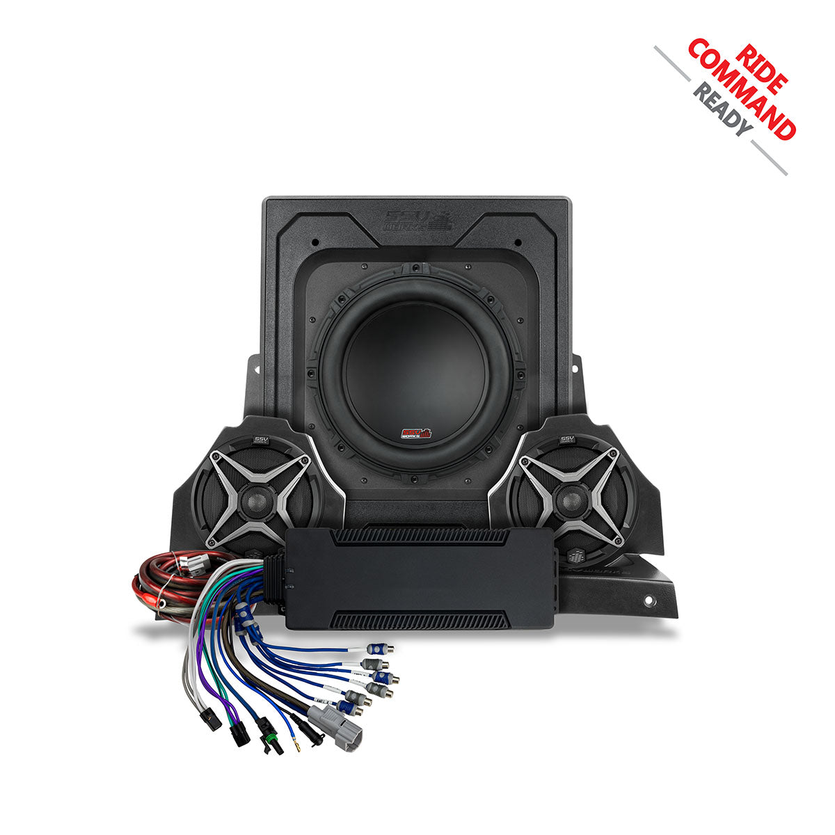 Photo of SSV Works - 2018-2025 PolarisÂ® Slingshot Phase-3 A-Spec 1400watt 3-Speaker Audio-System for Ride Command by SSV Works - Premium for UTVs / Side by Sides