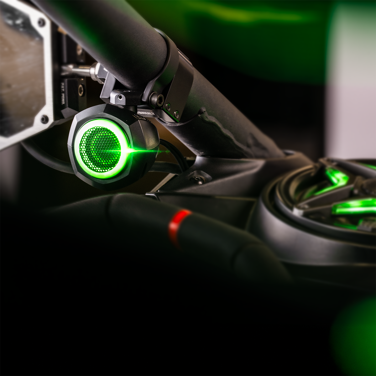 Photo of SSV Works - Universal 1" Cage-Pod Tweeters w/RGB Ring for UTV Audio Systems by SSV Works - Premium for UTVs / Side by Sides