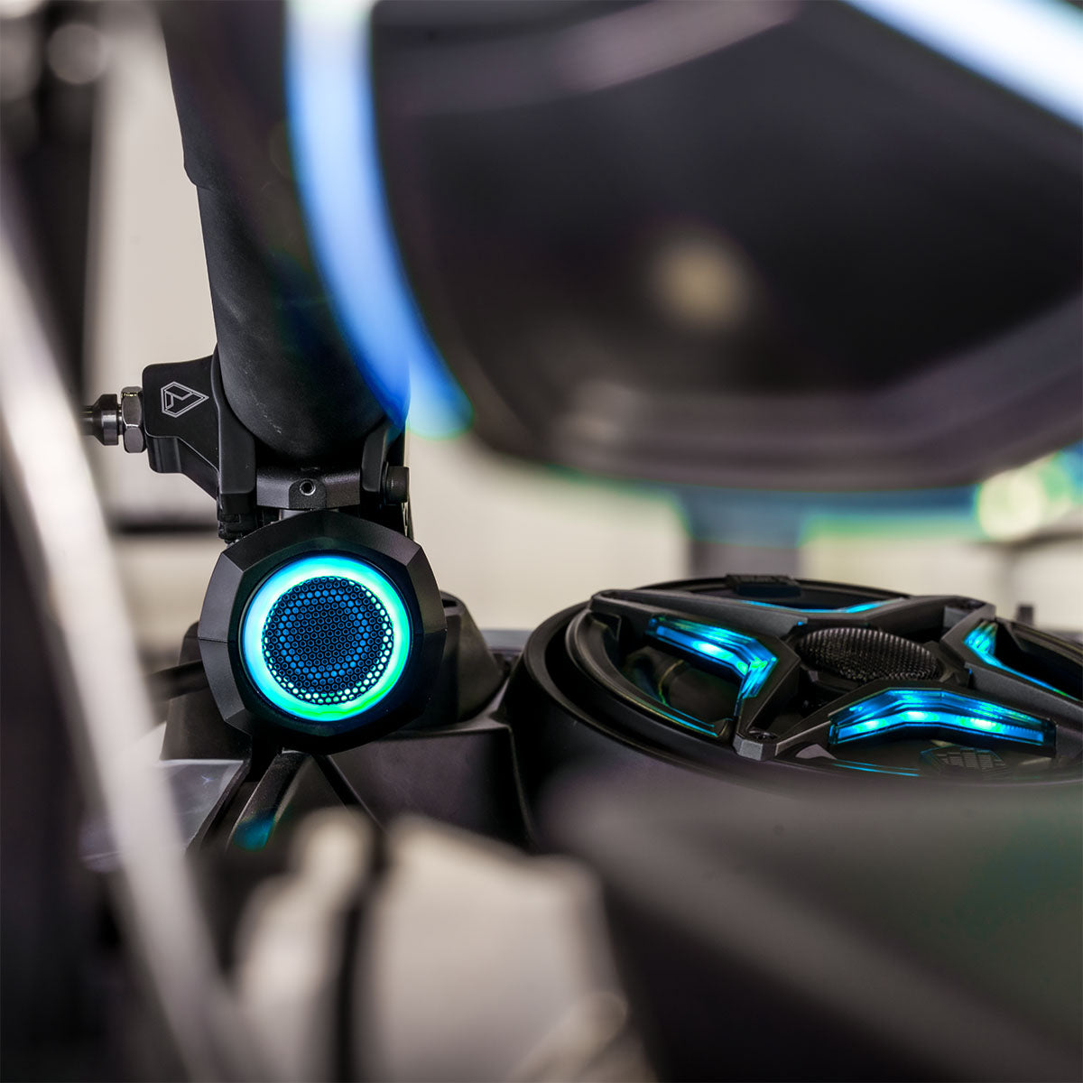 Photo of SSV Works - Universal 1" Cage-Pod Tweeters w/RGB Ring for UTV Audio Systems by SSV Works - Premium for UTVs / Side by Sides