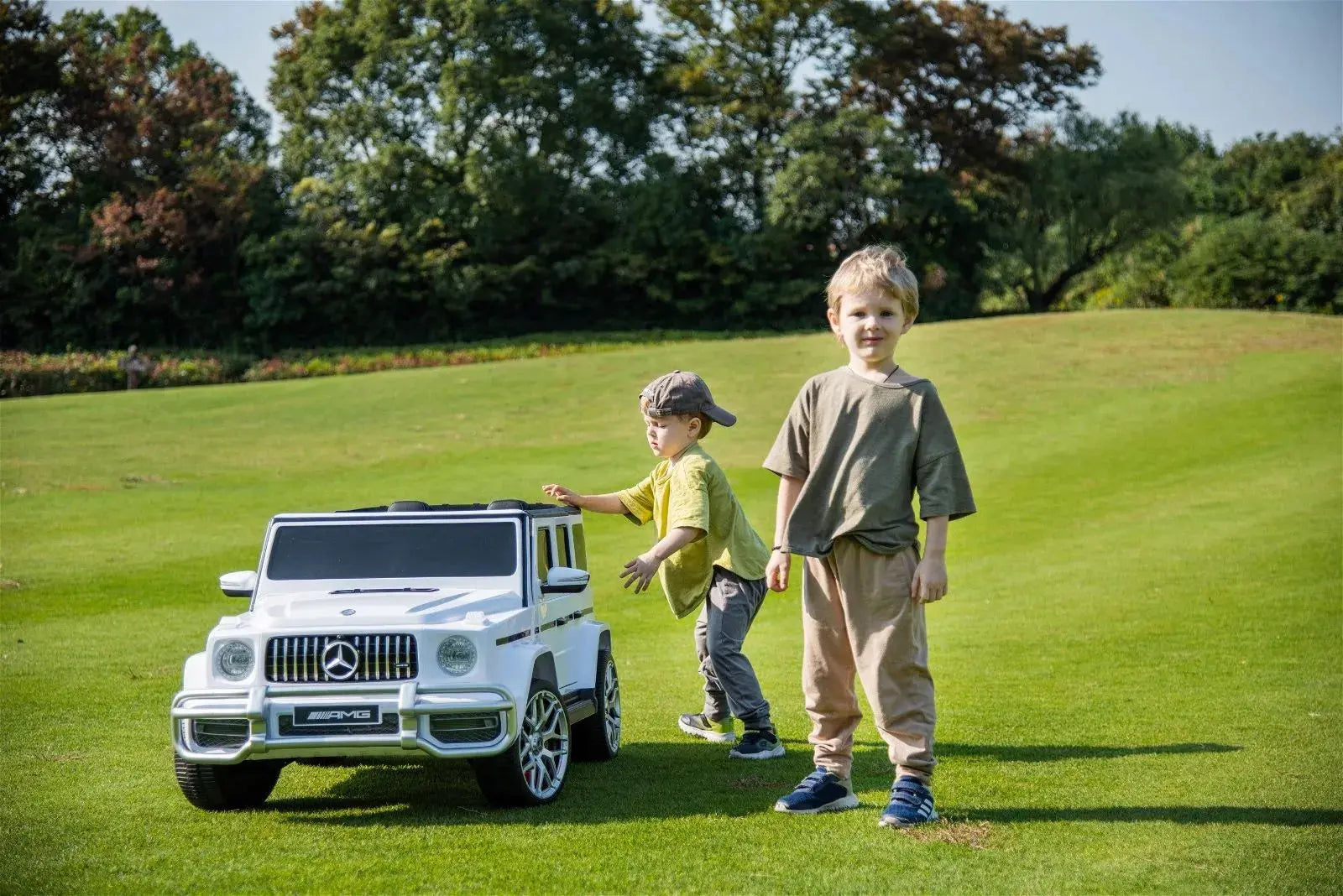 Photo of 24V 4x4 Mercedes Benz G63 AMG 2 Seater G Wagon Ride on Car by Freddo Toys - Premium Ride On Cars for UTVs / Side by Sides
