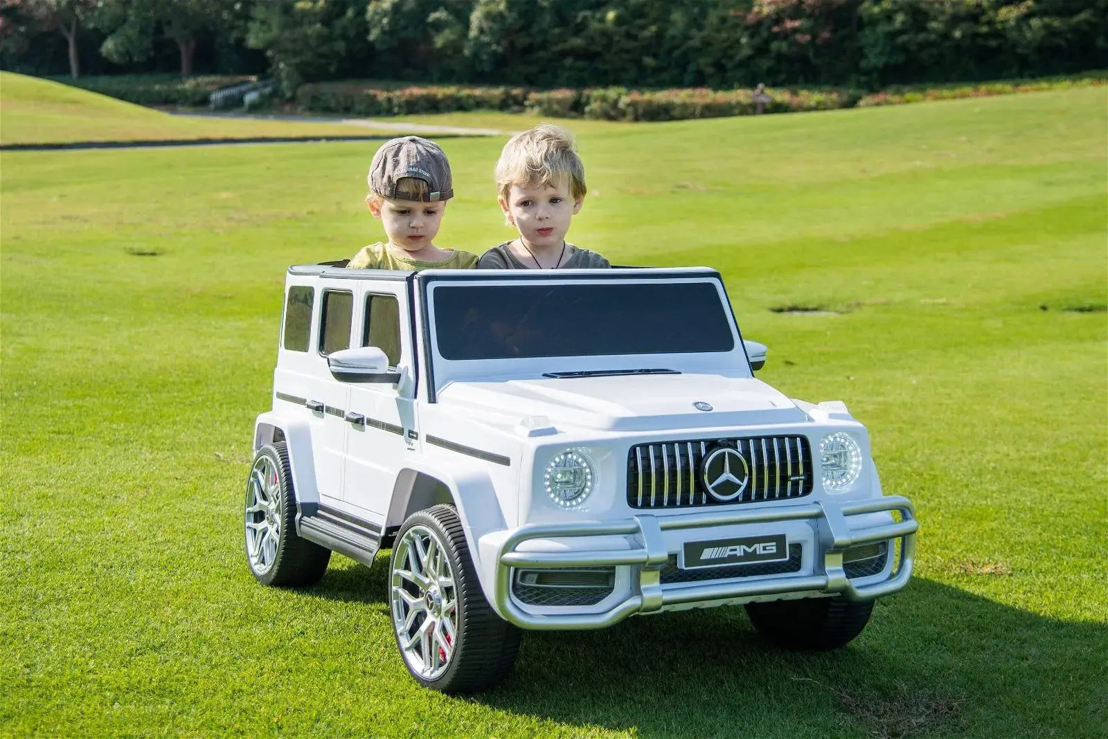 Photo of 24V 4x4 Mercedes Benz G63 AMG 2 Seater G Wagon Ride on Car by Freddo Toys - Premium Ride On Cars for UTVs / Side by Sides