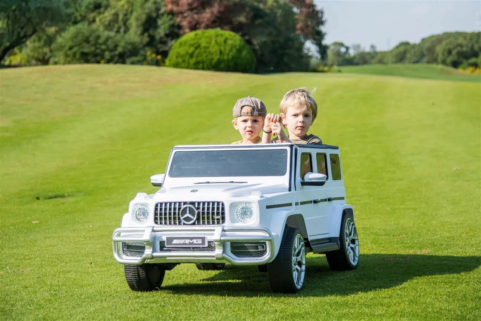 Photo of 24V 4x4 Mercedes Benz G63 AMG 2 Seater G Wagon Ride on Car by Freddo Toys - Premium Ride On Cars for UTVs / Side by Sides