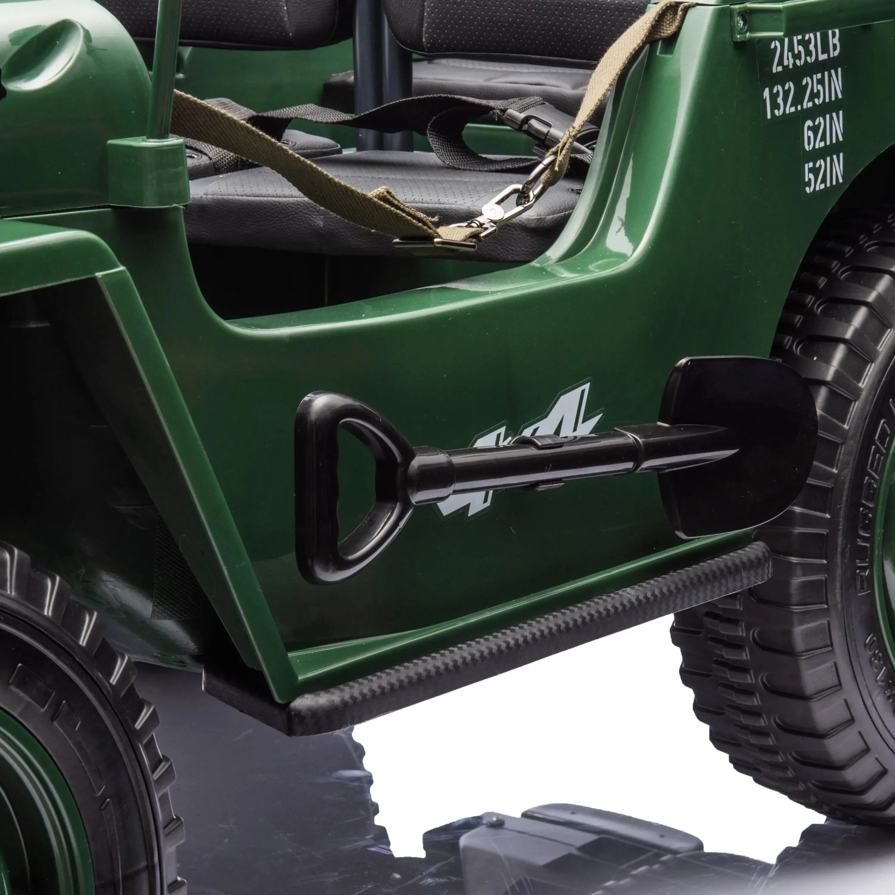 Photo of 24V Freddo Military Willy Truck 3 Seater Electric Ride on by Freddo Toys - Premium Electric Kids Cars for UTVs / Side by Sides