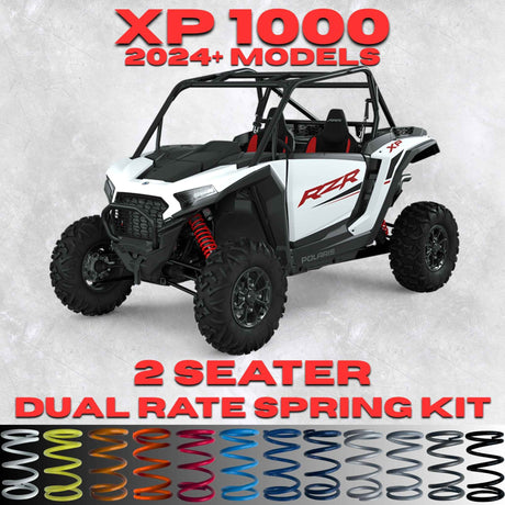 Polaris RZR XP 1000 2 Seater Dual Rate Spring Kit - 80% Better Ride + 2-3" Lift (2024+)