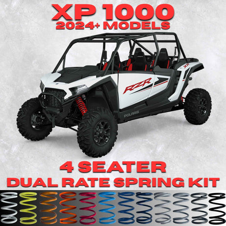 Dual Rate Spring Kit for Polaris RZR XP 1000 4 Seater (2024+) - 2-3" Lift | 80% Better Ride
