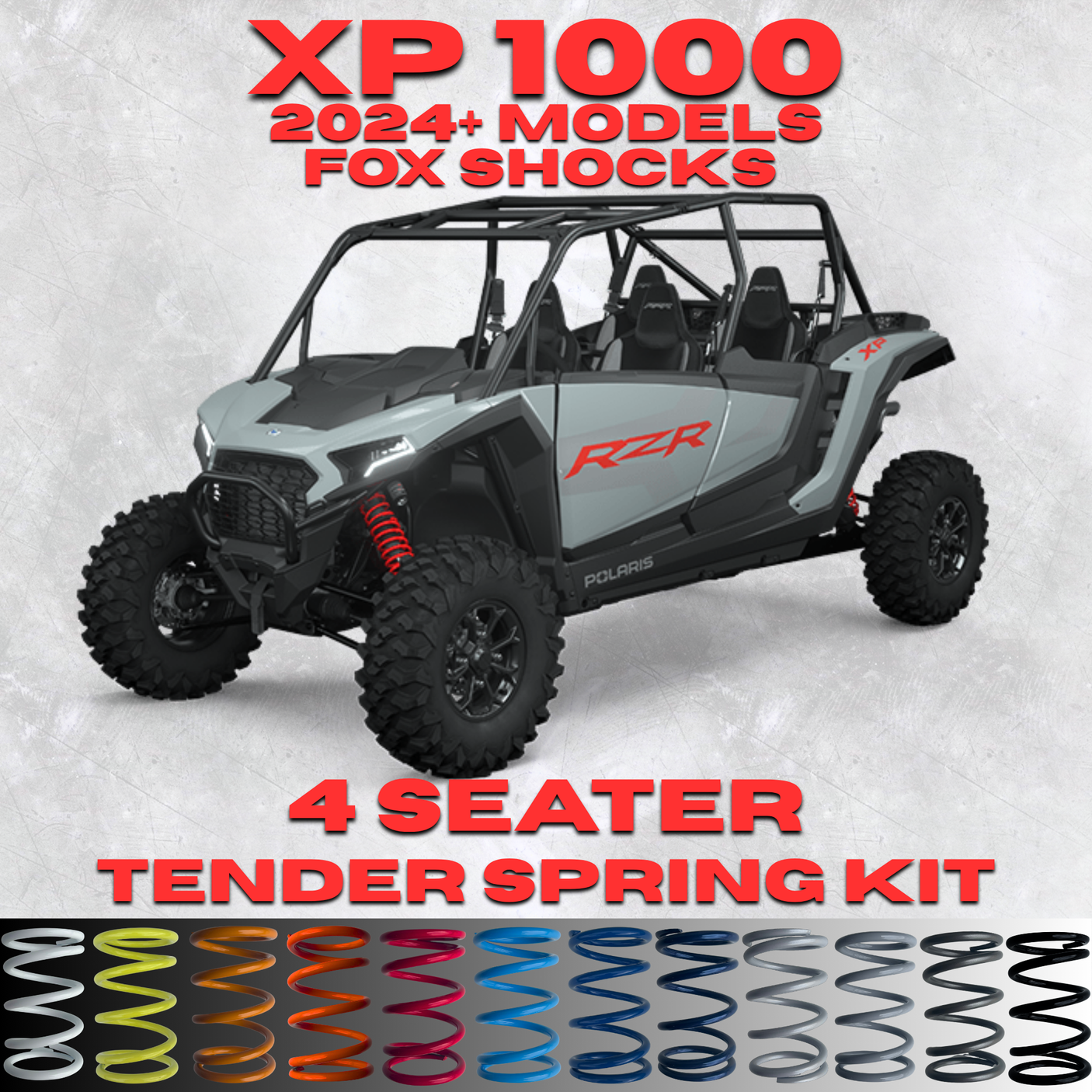 Polaris RZR XP 1000 4 Seater Tender Spring Kit (Fox Shocks)(2024+)