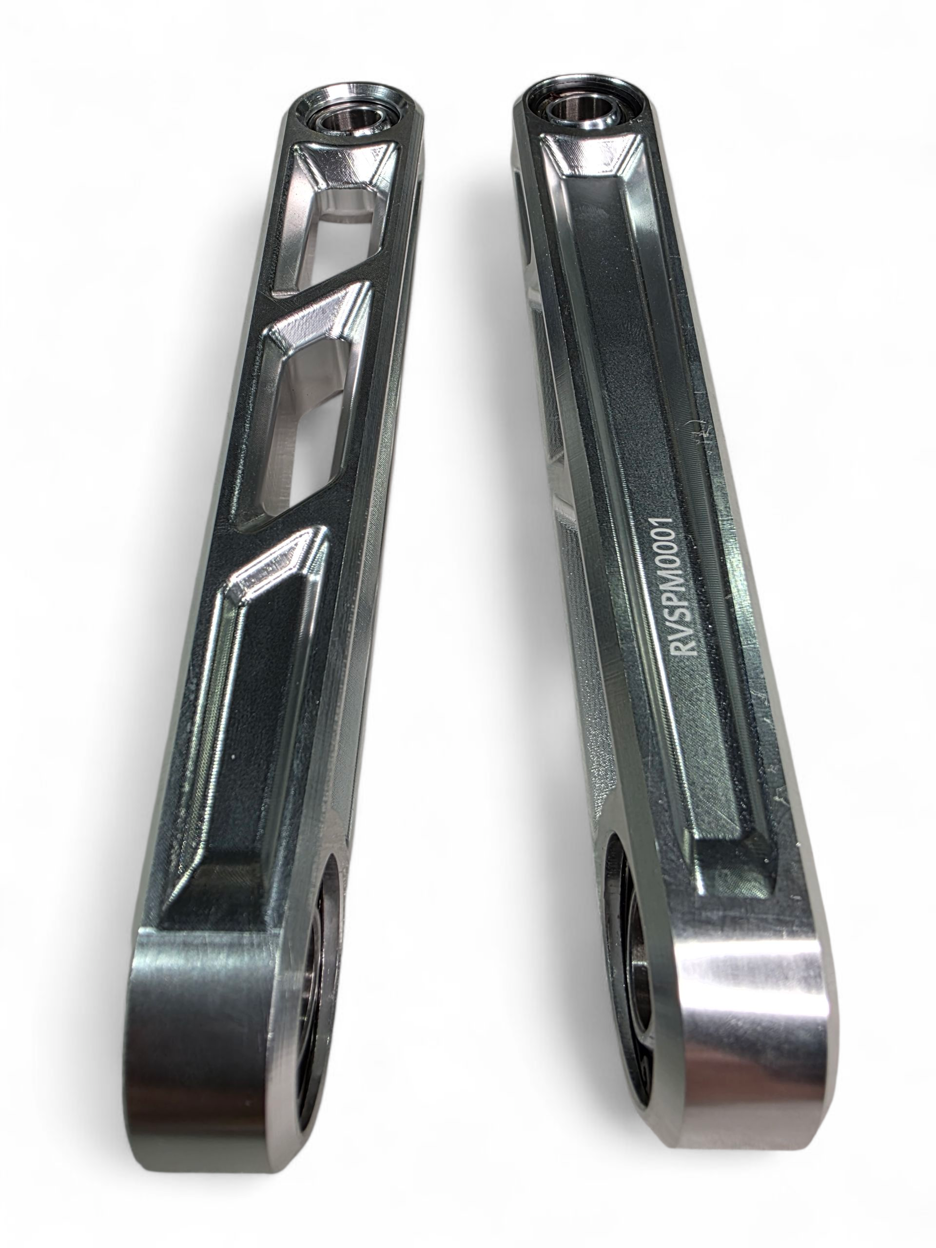 Photo of 2024+ Can Am Maverick R Front Sway Bar Links Anodized (Clear) by Elektric Offroad - Premium for UTVs / Side by Sides
