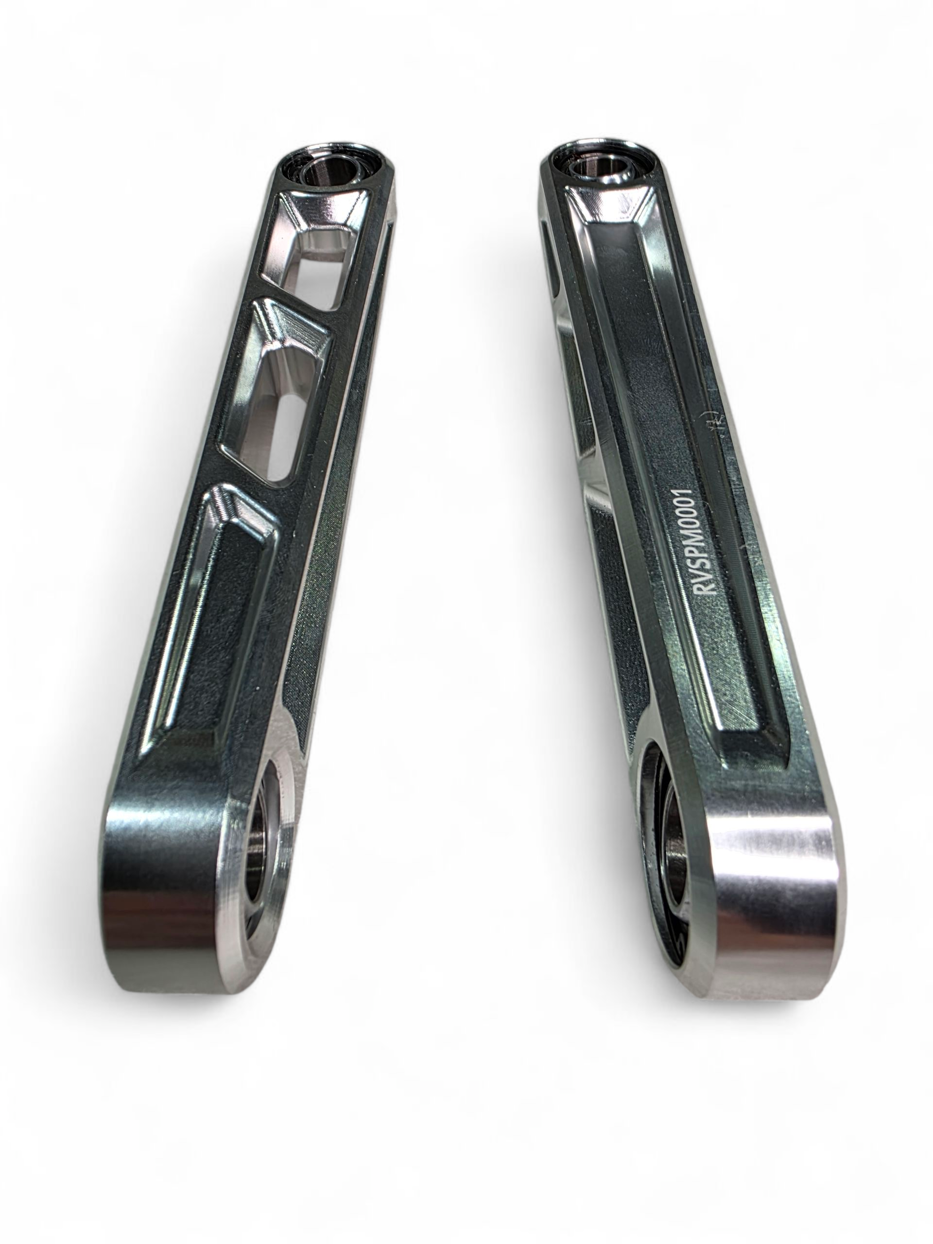 Photo of 2024+ Can Am Maverick R Front Sway Bar Links Anodized (Clear) by Elektric Offroad - Premium for UTVs / Side by Sides