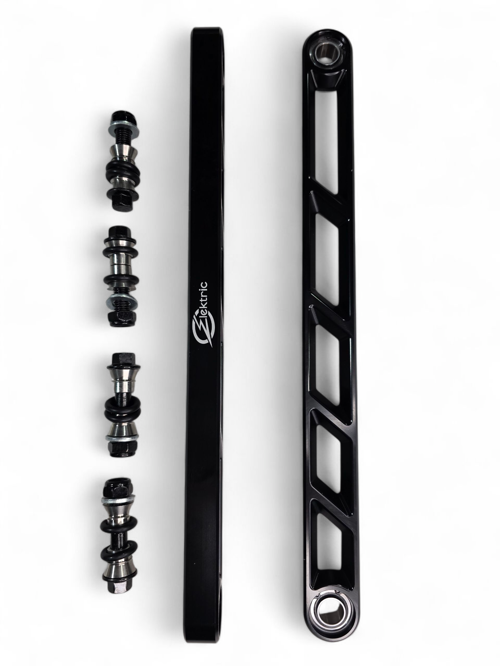 Photo of 2024+ Can Am Maverick R Rear Sway Bar Links Anodized Black by Elektric Offroad - Premium for UTVs / Side by Sides