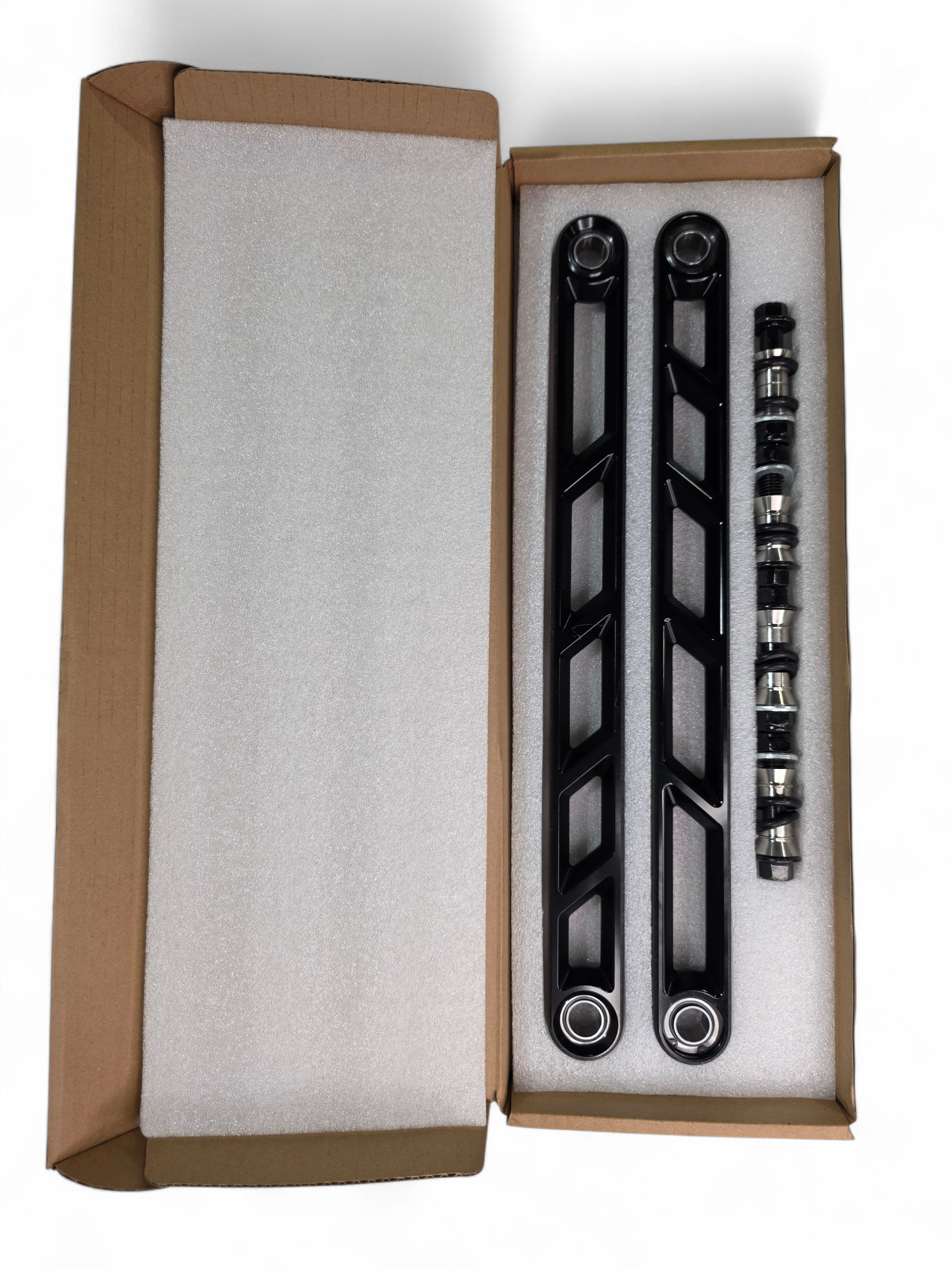Photo of 2024+ Can Am Maverick R Rear Sway Bar Links Anodized Black by Elektric Offroad - Premium for UTVs / Side by Sides