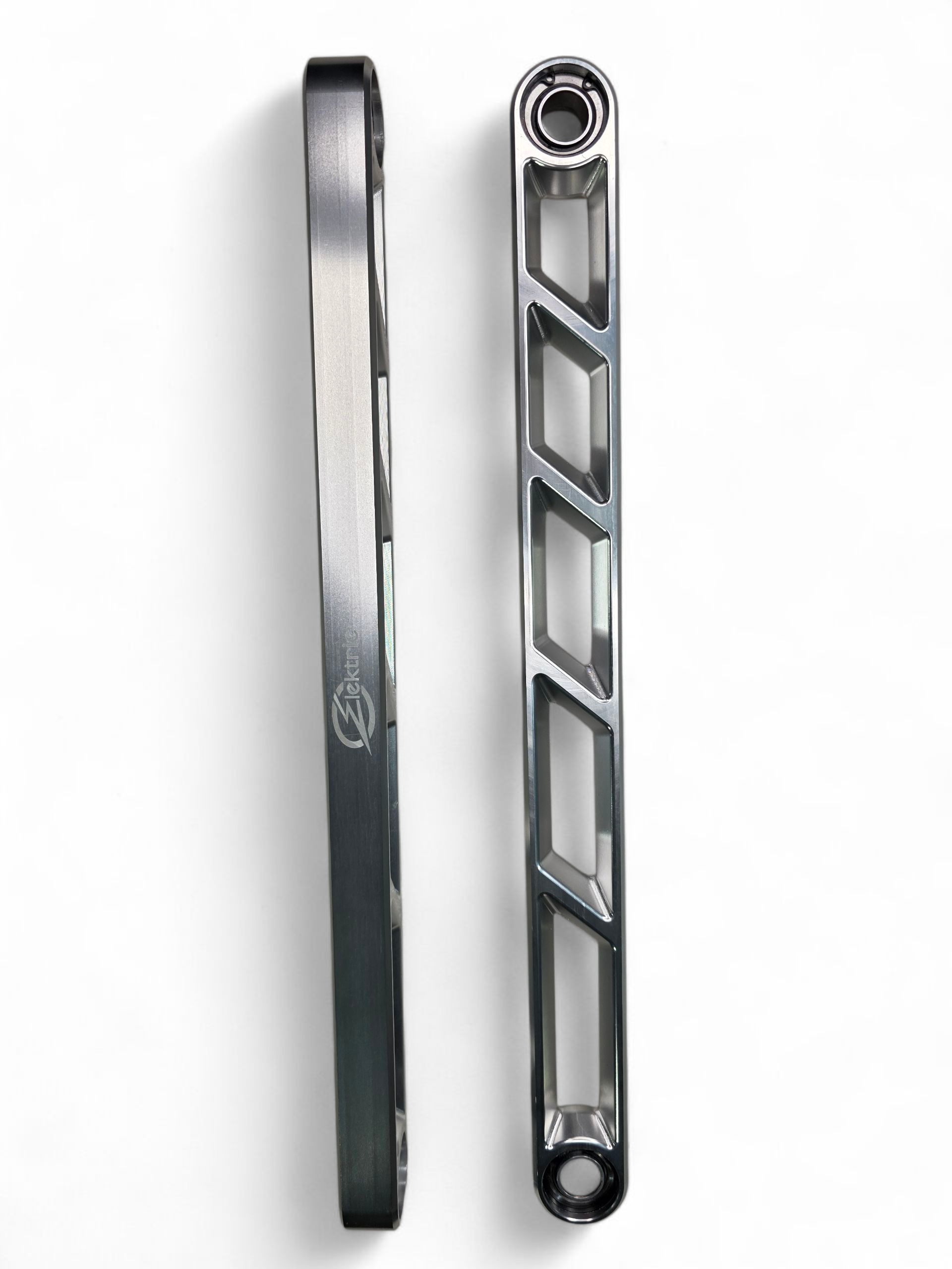 Photo of 2024+ Can Am Maverick R Rear Sway Bar Links Anodized Clear by Elektric Offroad - Premium for UTVs / Side by Sides