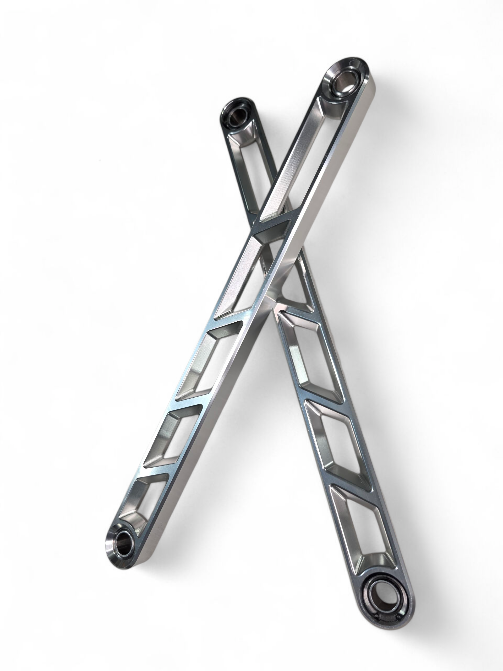 Photo of 2024+ Can Am Maverick R Rear Sway Bar Links Anodized Clear by Elektric Offroad - Premium for UTVs / Side by Sides