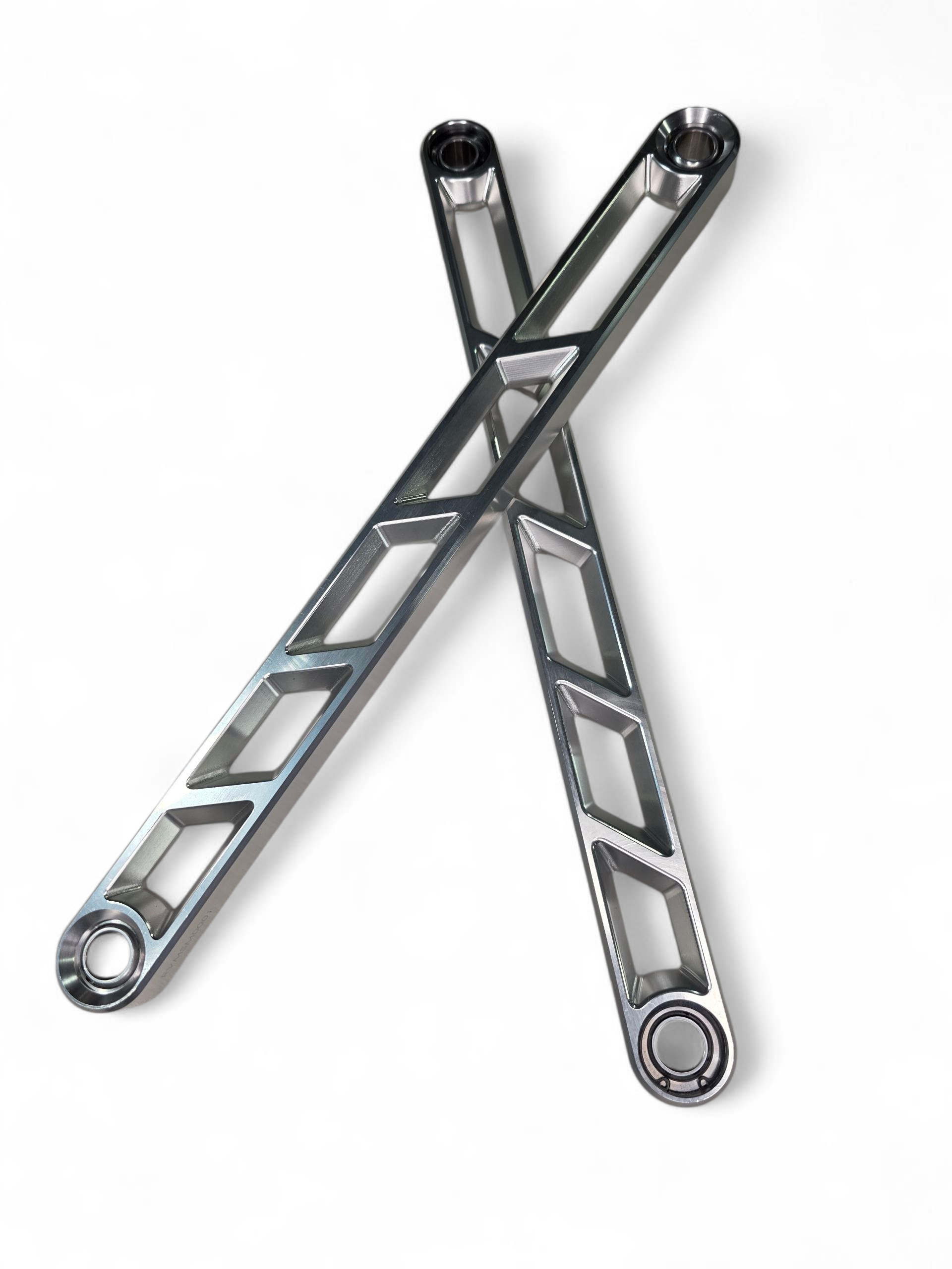 Photo of 2024+ Can Am Maverick R Rear Sway Bar Links Anodized Clear by Elektric Offroad - Premium for UTVs / Side by Sides