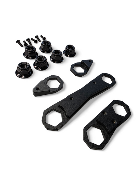 Can-Am Maverick R Rear Link Nut Plate Kit - Eliminate Stripped Nuts & Slash Install Time