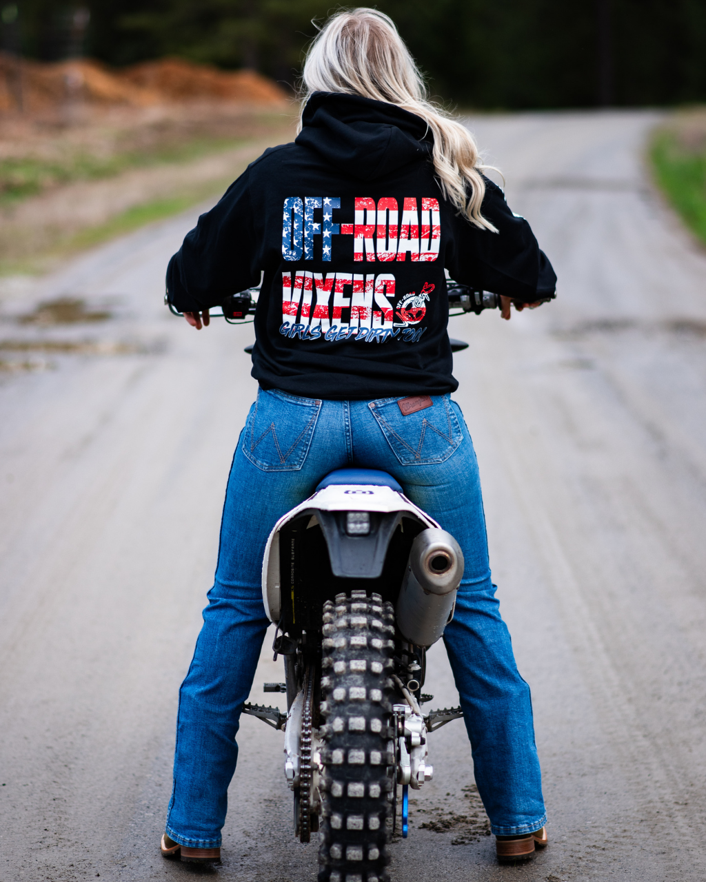 Photo of America Unisex Pullover Hoodie by OFF-ROAD VIXENS CLOTHING CO. - Premium Apparel & Accessories for UTVs / Side by Sides
