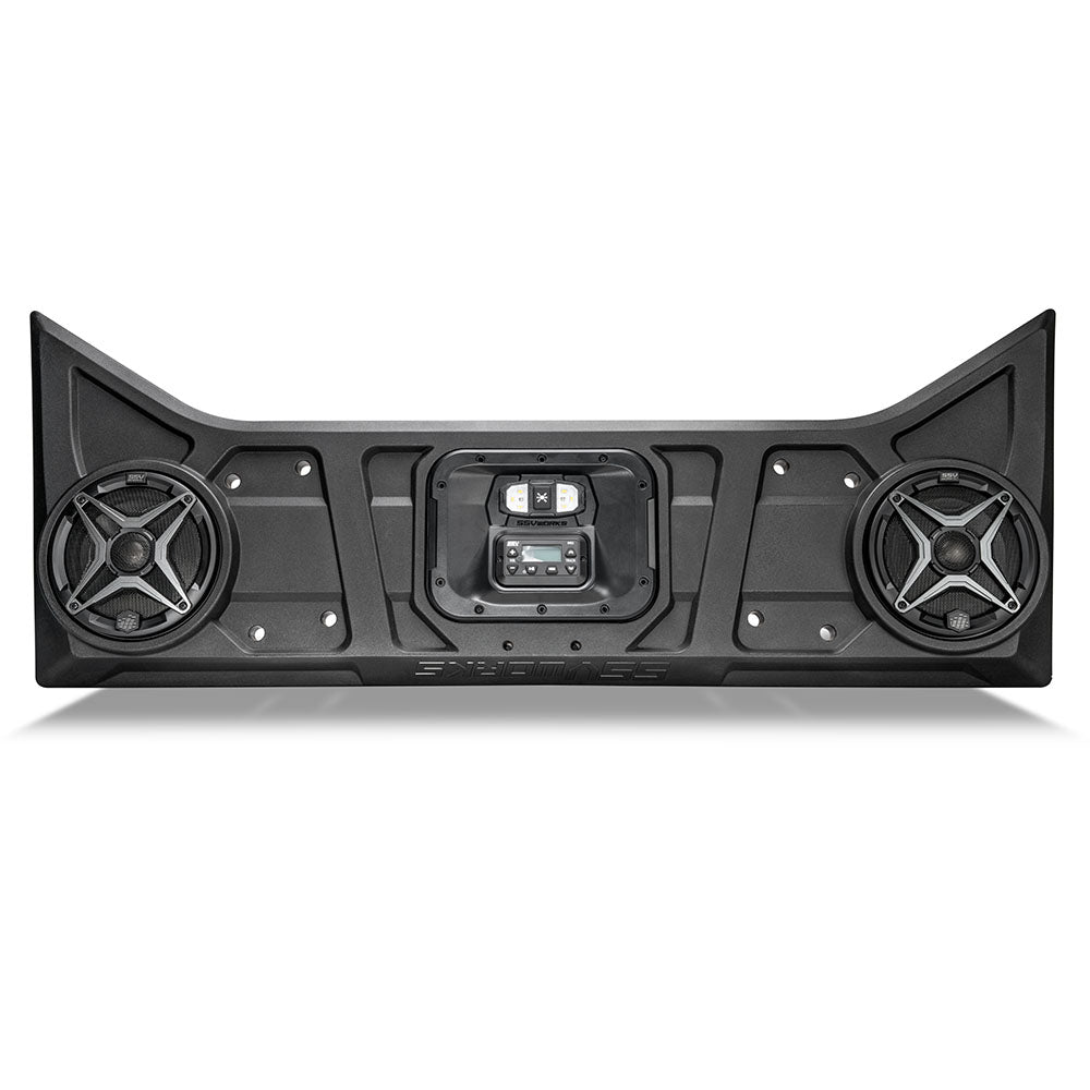 Photo of SSV Works - 2024-2026 PolarisÂ® RZR XP 1000 2-Speaker Overhead Soundbar w/MRB3S Bluetooth Radio and Built-in Dome Light by SSV Works - Premium for UTVs / Side by Sides