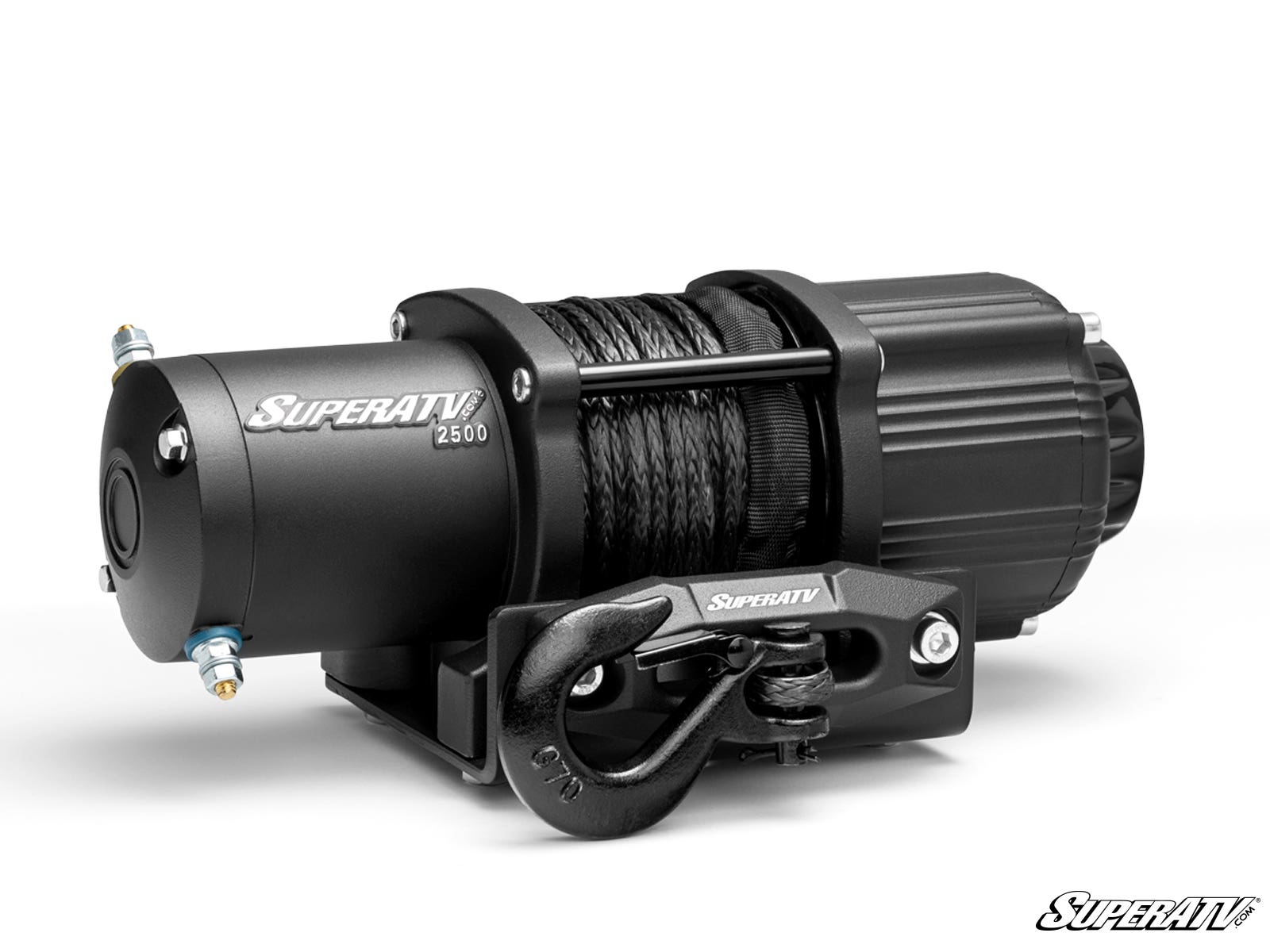 Photo of SuperATV 2500 lb. Black Ops UTV/ATV Synthetic Rope Winch by SuperATV - Premium Winches & Winch Mounts for UTVs / Side by Sides