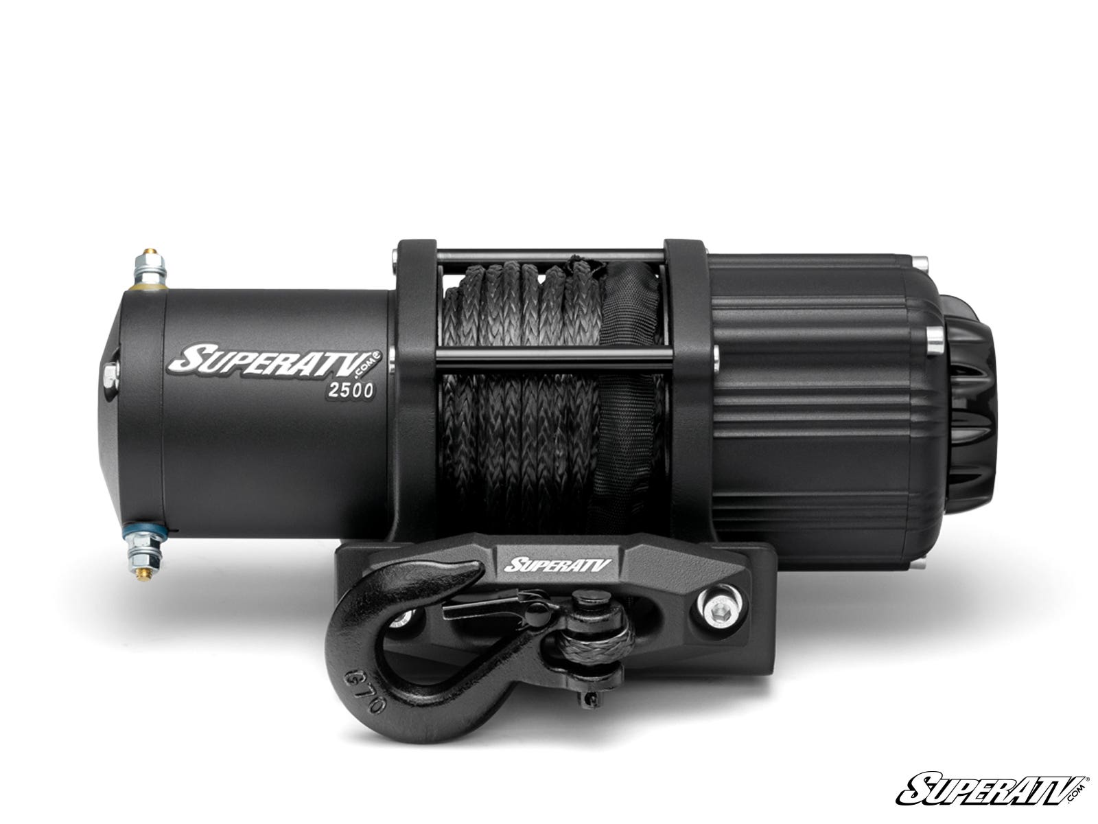 Photo of SuperATV 2500 lb. Black Ops UTV/ATV Synthetic Rope Winch by SuperATV - Premium Winches & Winch Mounts for UTVs / Side by Sides