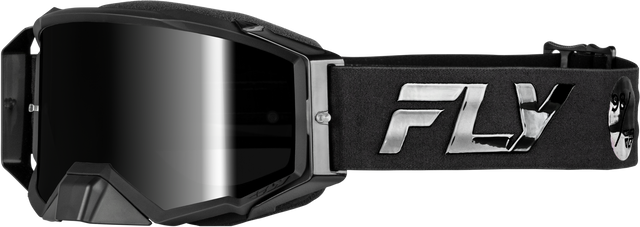 Photo of ZONE PRO GOGGLE BLACK/BLACK W/ BLACK MIRROR/SMOKE LENS by FLY RACING - Premium Eyewear for UTVs / Side by Sides