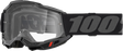 100% Accuri 2 Junior Goggles - Black Clear Lens