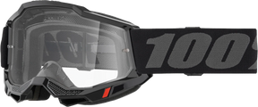 100% Accuri 2 Junior Goggles - Black Clear Lens