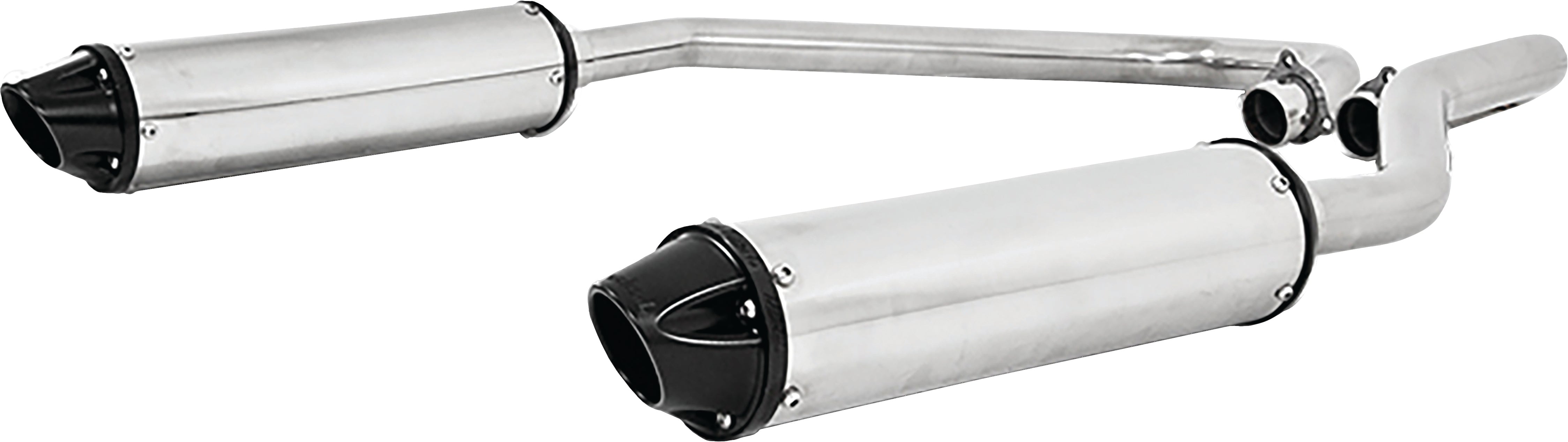 Photo of MBRP Polaris RZR XP 1000 Dual Full System Exhaust with Power Tech 4 Muffler by MBRP - Premium Exhaust for UTVs / Side by Sides