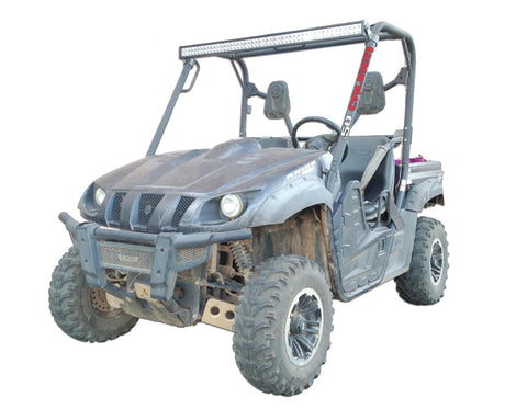 50 Caliber Racing Yamaha Rhino 50 Inch Straight LED Light Bar Bracket Combo