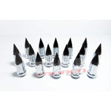 50 Caliber Racing 10 x 1.25 mm Spiked Lug nuts Chrome - 16 Pack