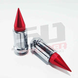50 Caliber Racing 10 x 1.25 mm Spiked Lug nuts Chrome - 16 Pack