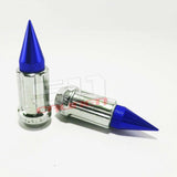 50 Caliber Racing 12 x 1.25 mm Chrome Spiked Lug Nuts - 16 Pack