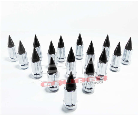 3/8 x 24 Chrome Spiked Lug Nuts - 16 Pack
