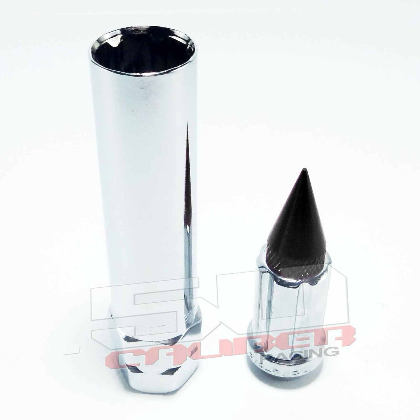 3/8 x 24 Chrome Spiked Lug Nuts - 16 Pack