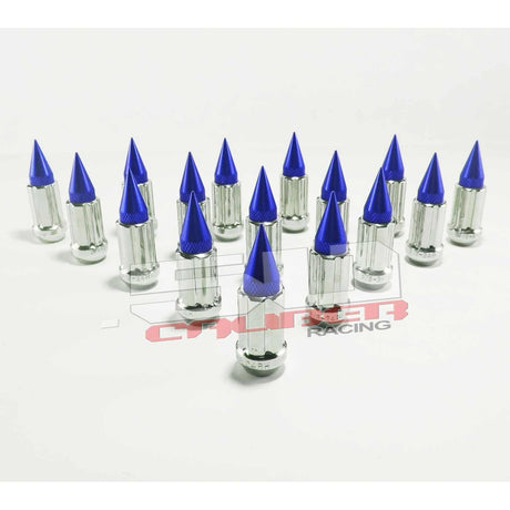 3/8 x 24 Chrome Spiked Lug Nuts - 16 Pack