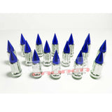 3/8 x 24 Chrome Spiked Lug Nuts - 16 Pack