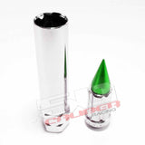 3/8 x 24 Chrome Spiked Lug Nuts - 16 Pack
