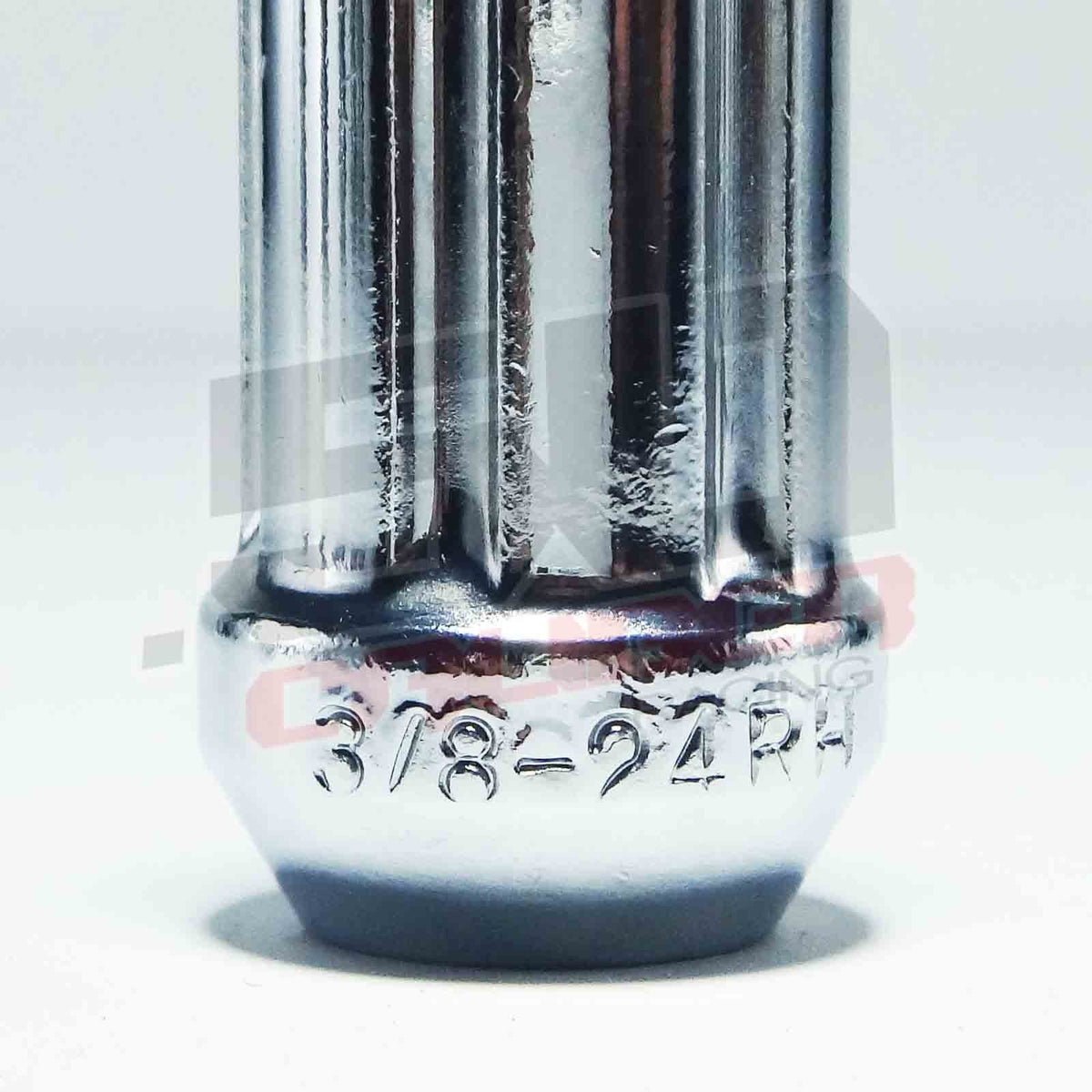 50 Caliber Racing 3/8 x 24 Chrome Spiked Lug Nuts - 16 Pack
